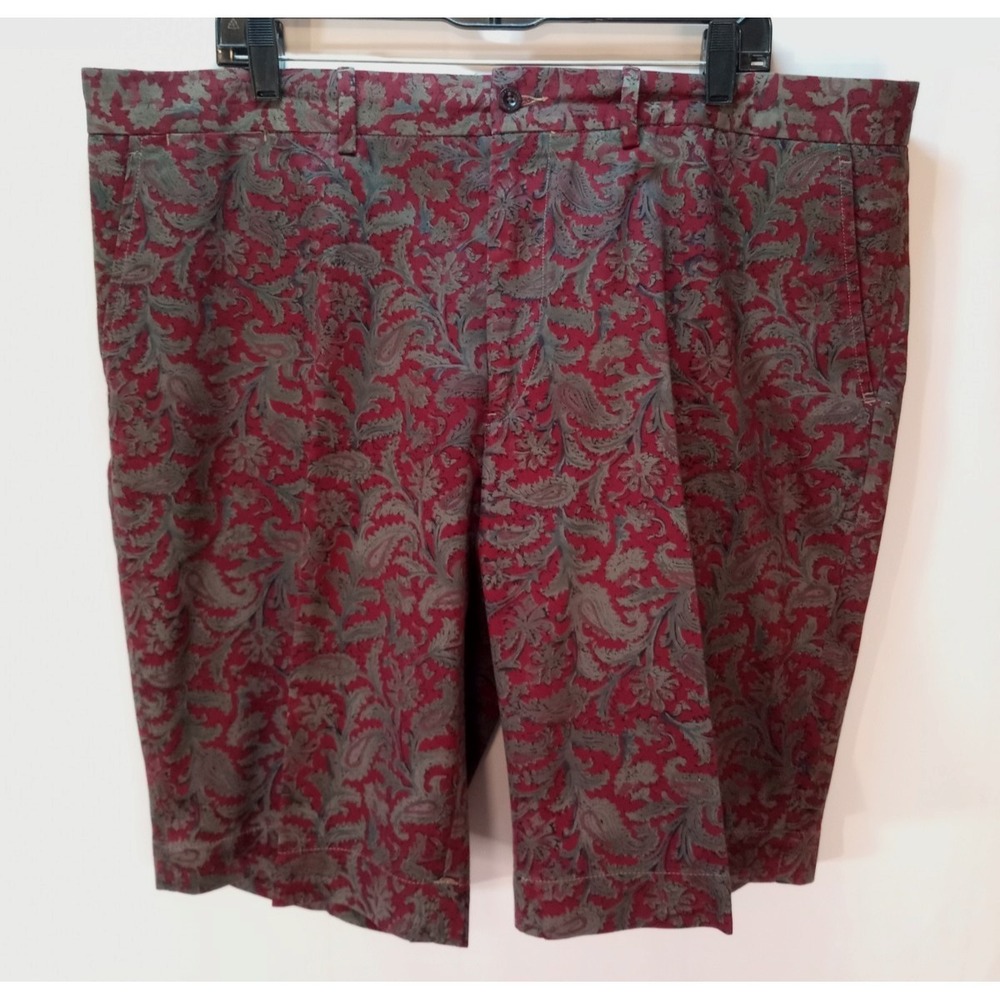 Polo By Ralph Lauren Men's Chino Paisley Leaf Shorts, Sz 40